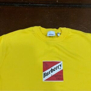 Burberry Sweatshirt, Yellow, L
